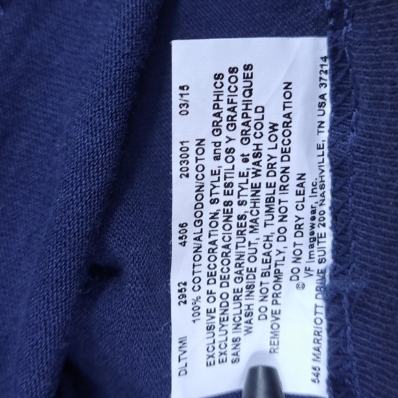 Seattle Seahawks Majestic logo spell out graphic blue & green 2015 XL t-shirt - Picture 5 of 5